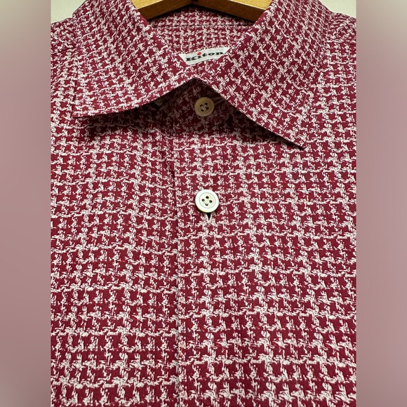 KITON Button Down Shirt Size XL (44) Italian Made Retail:$1510 - Picture 3 of 8